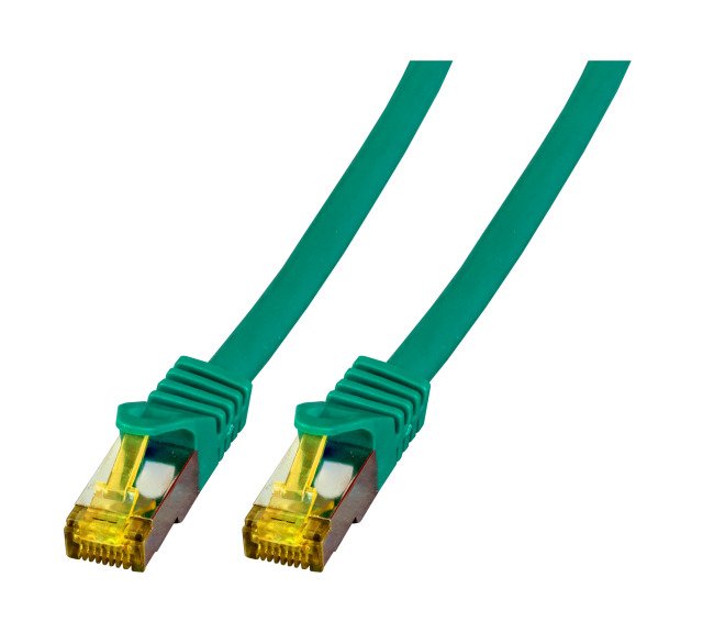 Efb RJ45 Network Cable S FTP, CAT.6A, Lszh, CAT.7 ROHK.,15M, Green