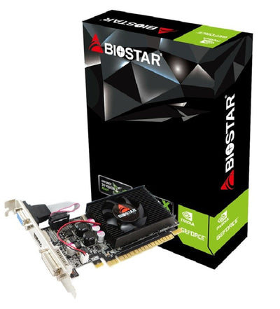 Biostar Graphics Card GeForce 210 Lp 1GB DDR3 589MHZ Pci 2.0 HDMI DVI VGA Compatible Perfil Low — image 1
