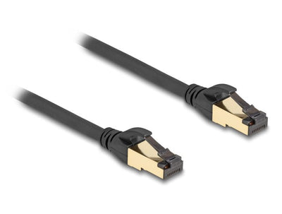 Delock 80250 Network Cable RJ45 CAT.6A Male a Male S/FTP Black 3M, With Cable CAT.7 Bruto Apto Uso Industrial  — image 1