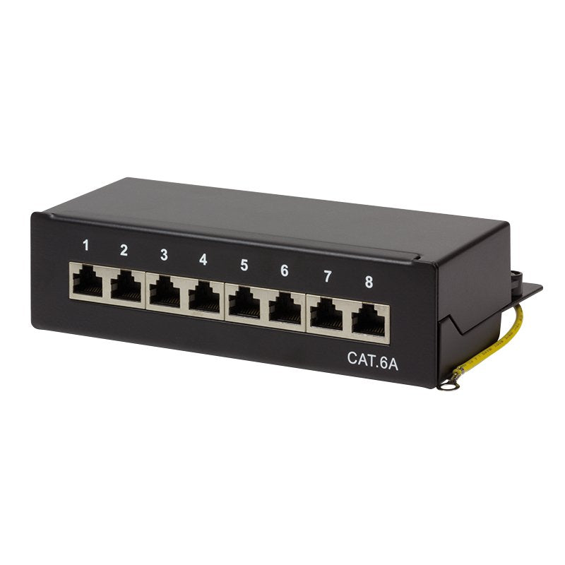 Logilink NP0018B Patchpanel CAT.6A Desk / Wall 8 Ports Black