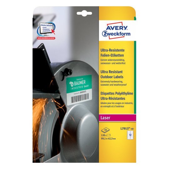 Avery Zweckform Resistant Folienetiketten 99,1 X 42,3MM