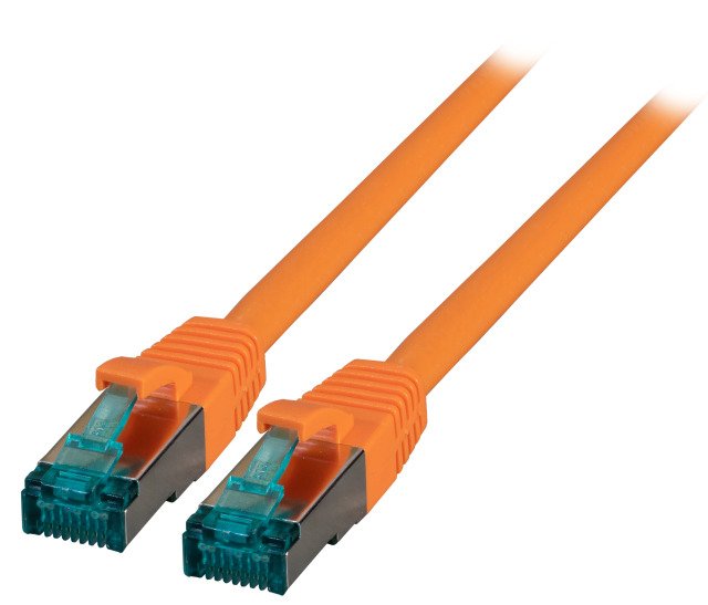 Efb RJ45 Network Cable S/FTP, CAT.6A, Lszh, 15M, Orange