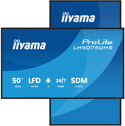 Iiyama LH5075UHS-B2AG Screen Señalización Screen Plana Señalización Digital 125,7CM (49.5) LCD Wi-Fi 500 Cd /  — image 1
