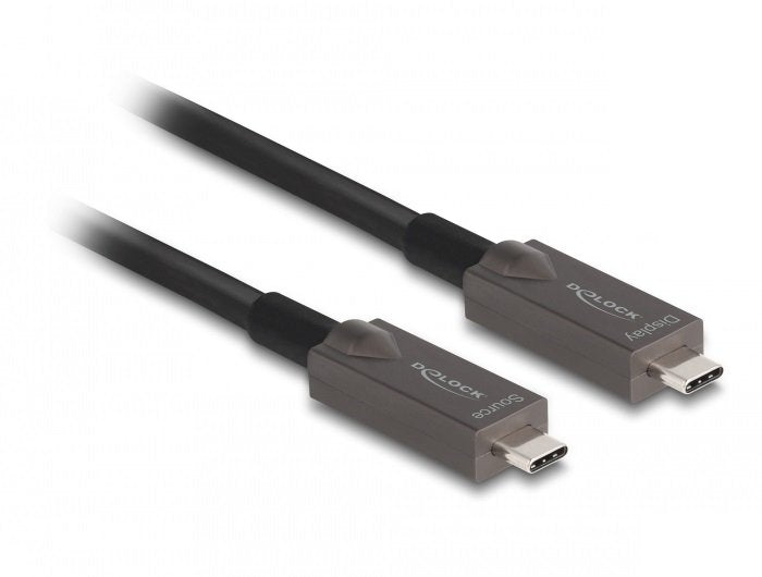 Delock Cable Óptico Activo Usb-c™ Vídeo + Datos + Pd 8M