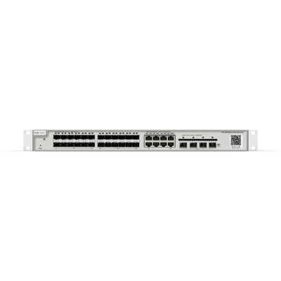 Reyee 24-PORT Sfp L2 + Managed 10G Switch, 24 Sfp Slots, 8 Gigabit RJ45 Combo PORTS,4 *10G Sfp + Slot — image 1