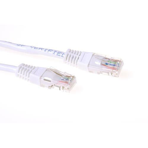 White 10 Meter U UTP CAT.6A Patch Cable With RJ45 Connectors