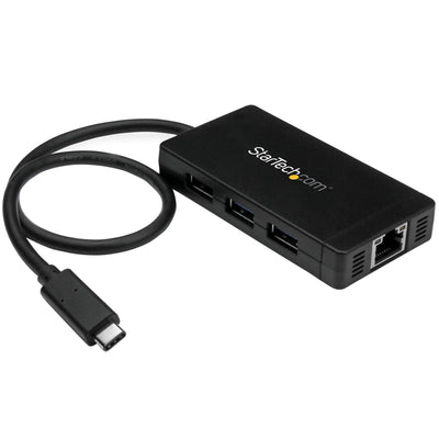 StarTech Concentrador USB-C a X3 USB 3.0 And Redâ HB30C3A1GE — image 1