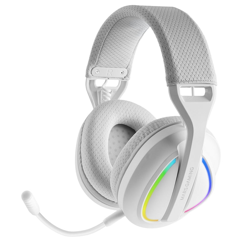 Mars Gaming Headphones Gaming With Microphone Mhw-quasar White