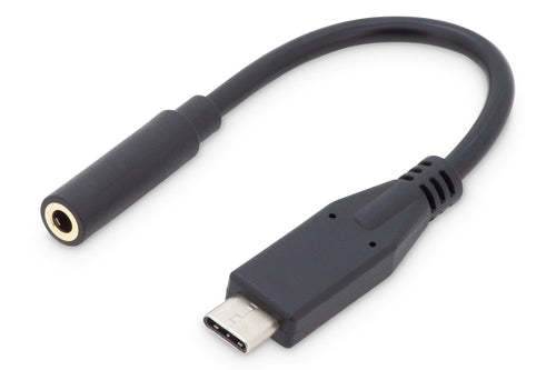 Digitus Adapter USB-C a Jack 3.5MM 20CM Black — image 1
