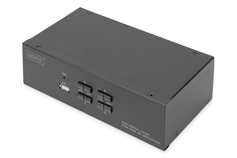 Digitus KVM Switch 4-PORT DP 4K Dual Display