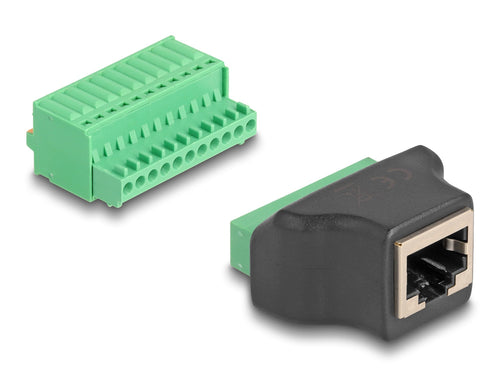 Delock RJ50 Connector Female a Terminalblock Adapter With Pulsador — image 1