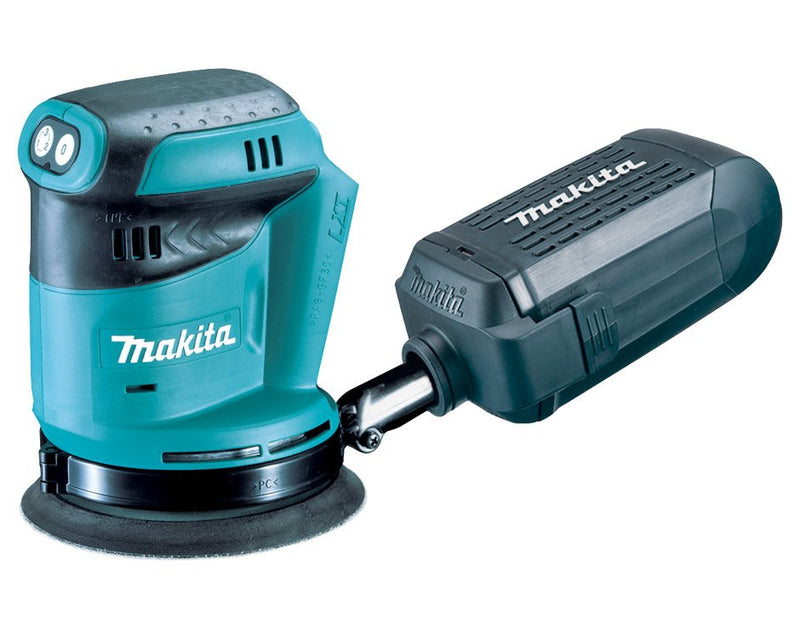 Makita Lijadora Excéntrica Inalámbrico DBO180Z, 18 Voltios Azul/Negro Sin Batería Ni Cargador DBO180Z
