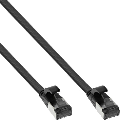 Inline Network Cable Flat , U/FTP, CAT.8.1, Tpe Libre Halógenos, Black 0,3M — image 1