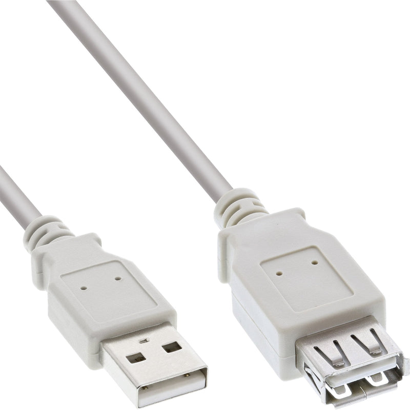 Inline Cable Extensión USB 2.0A Male a Female Grey 0.5M