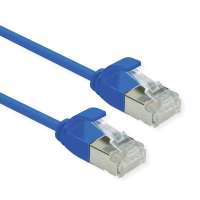 Roline U FTP Datacenter Network Cable CAT.6A (class Ea), Lsoh, Slim, Blue 0,3M — image 1