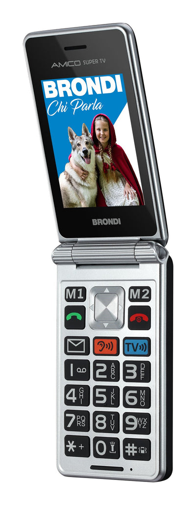 Brondi Mobile Phone Amico Super TV Grey Gunmetal Ita — image 1