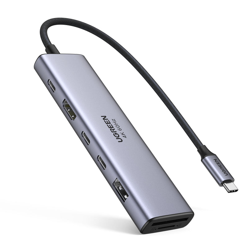 UGREEN Hub 7EN1 USB-C a HDMI+2x USB-C+USB-A+SD/TF