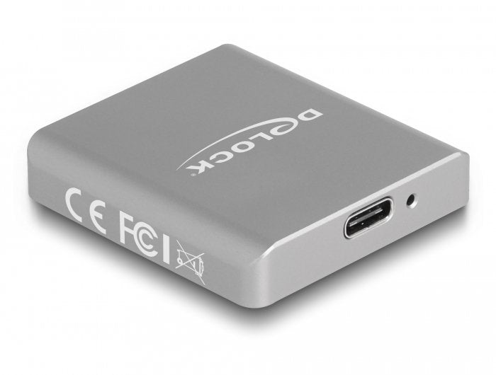 Delock Reader 91006 Card Grey Card Reader Aluminium Sd, Grey 10000 Mbit/S, Aluminium 41MM, 45MM