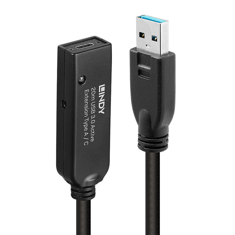 Lindy Cable 43375 USB 3.2 Gen 1 (3.1 Gen 1) 20M USB a Black