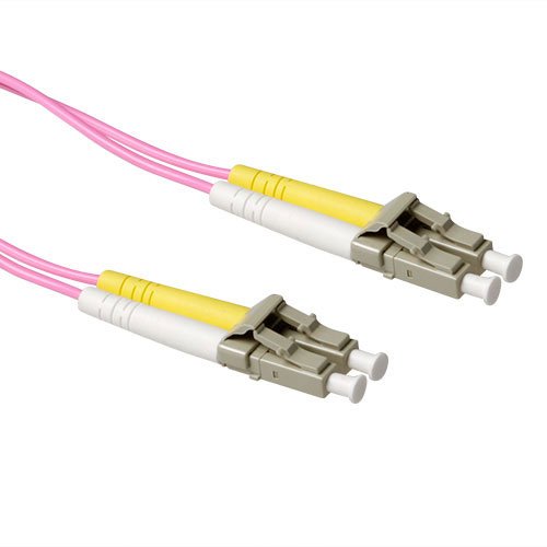 0.25 Meter Lszh Multimode 50 125 OM4 Fiber Patch Cable Duplex With Lc Connectors — image 1