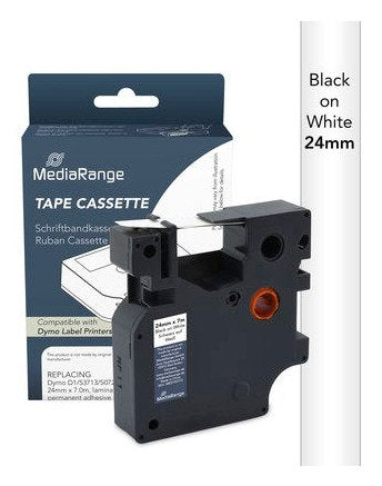 Mediarange Tape Labeller Dymo D1/53713/S0720930 24MMX7M Sw — image 1