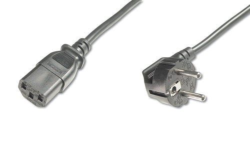 Cable Power F- C13 S / B 5,0M Connector 90 ° / 0 ° Acodado, H05VV-F3G — image 1