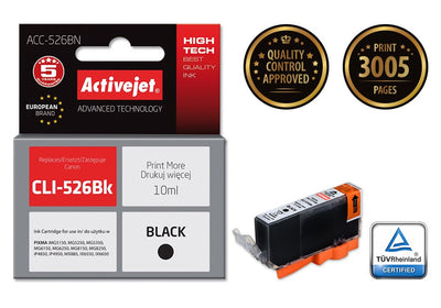 Activejet ACC-526BN Ink Cartridge Compatible Black 1 Pieces — image 1