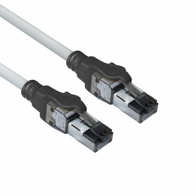 ACT Grey 5 Meters S FTP CAT.6A Idc 4PPOE PoE + 100W Lszh Patch Cable Snagless With RJ45 Connectors, Powerpatch — image 1