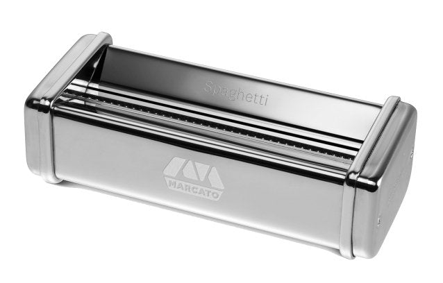 Marcato AC-150-CHI Accesorio Spaghetti Chitarra Máquina Past, Acero Inoxidable, Plata 8X17.7X4.5CM