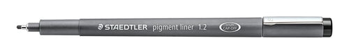Staedtler Marker Calibrado Pigment Liner 1.2MM Black -10U- — image 1