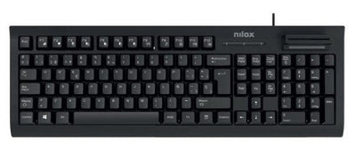 Nilox Keyboard Spanish USB With Reader Dnie Smart Card NXKIRE0001 — image 1