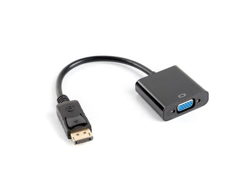 Lanberg Adapter DisplayPort a VGA 1080P 60HZ 0.20M Black AD-0002-BK — image 1
