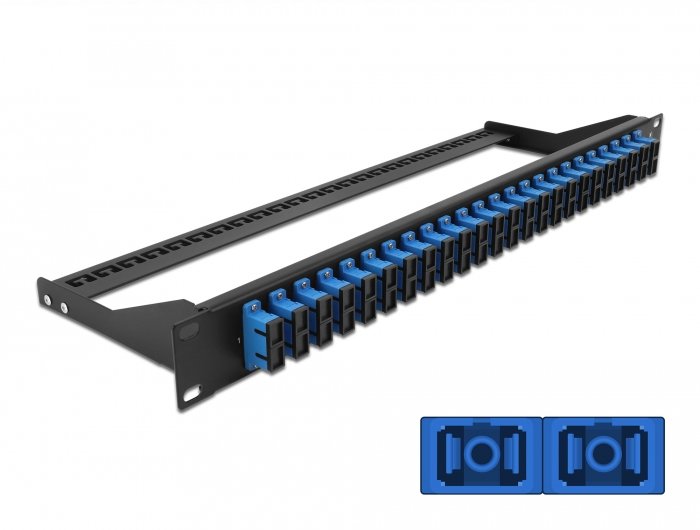 Delock 19? Lwl Patchpanel 24 Port Sc Duplex Blue