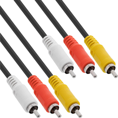 Inline Cable Audio/Video 3X Rca Male a Male 5M — image 1