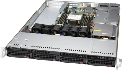 Supermicro CSE-815TQC4-R504WB3 Server Barebone Bastidor (1U) Black — image 1