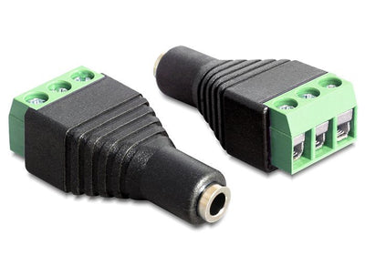 Delock Adapter Klinke Connector Female 3,5MM Terminalblock 3 Pin — image 1