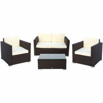 Garden furniture Aktive Black Cream 128 x 72 cm