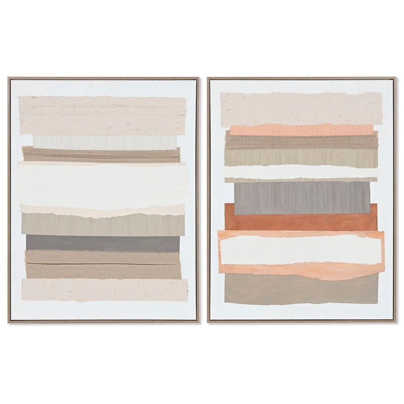 Canvas Home ESPRIT Pinewood Canvas 62 x 4,5 x 82 cm 62,3 x 4,5 x 82,3 cm