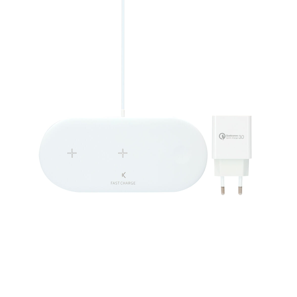 Cordless Charger KSIX Apple-compatible White