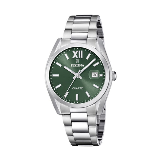 Festina Men's Watch Festina F20707/5 Green Silver (Ø 40 Mm)