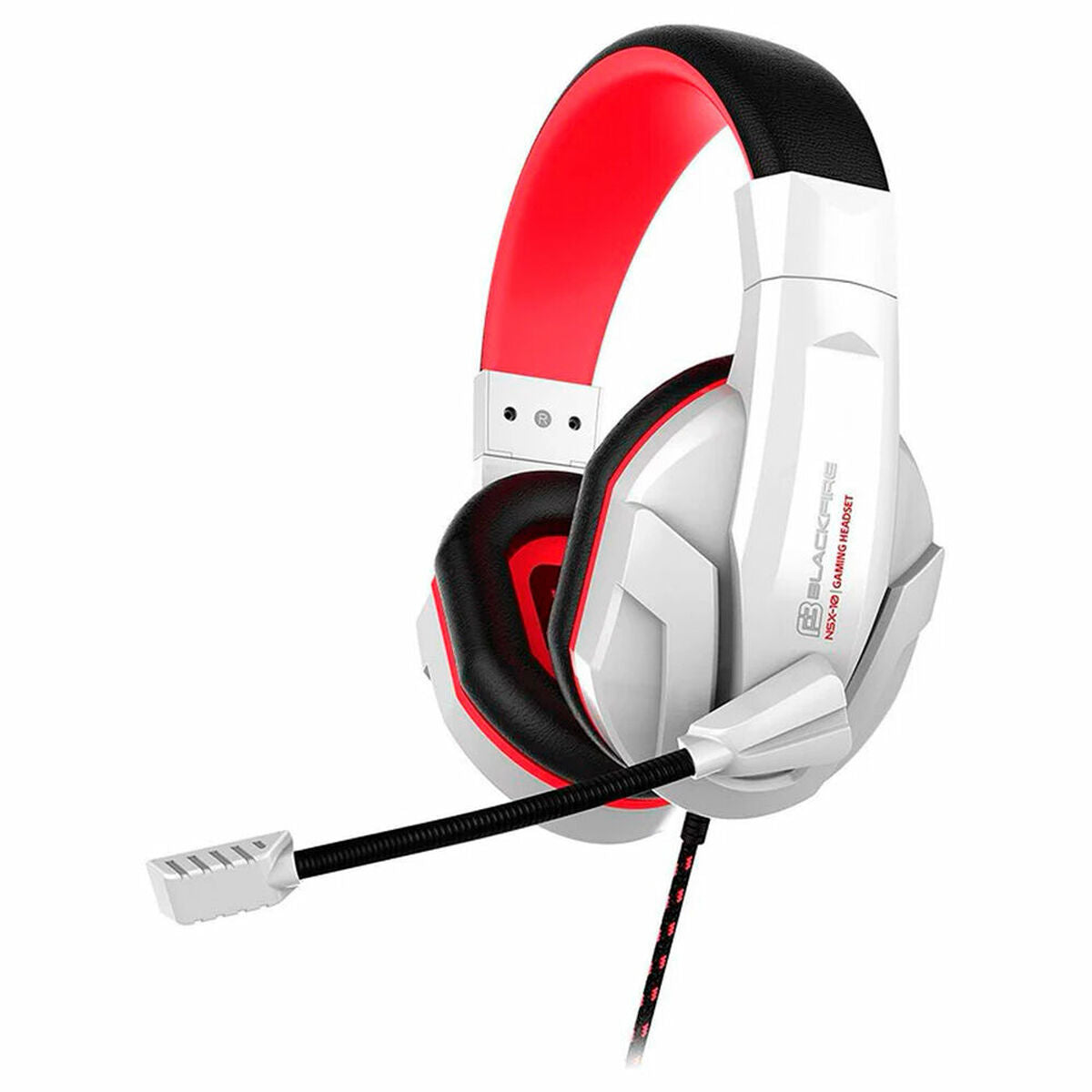 Blackfire Headphones With Microphone Blackfire Nsx-10 White