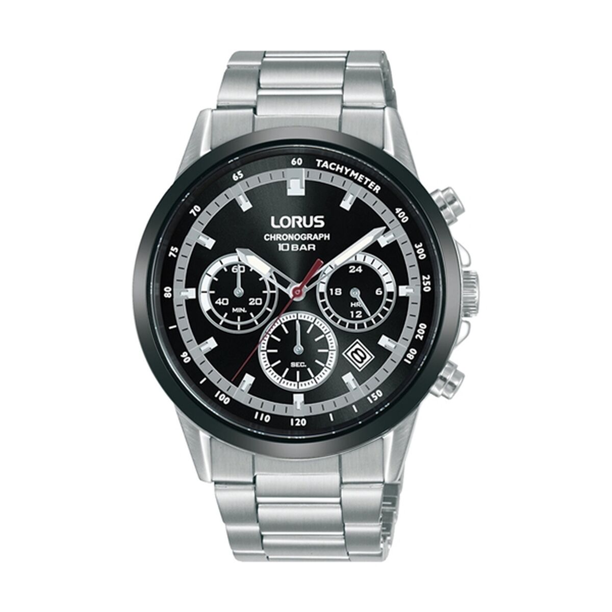 Lorus Men's Watch Lorus Rt397Jx9 Black Silver