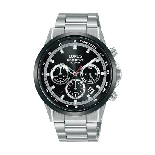 Lorus Men's Watch Lorus Rt397Jx9 Black Silver