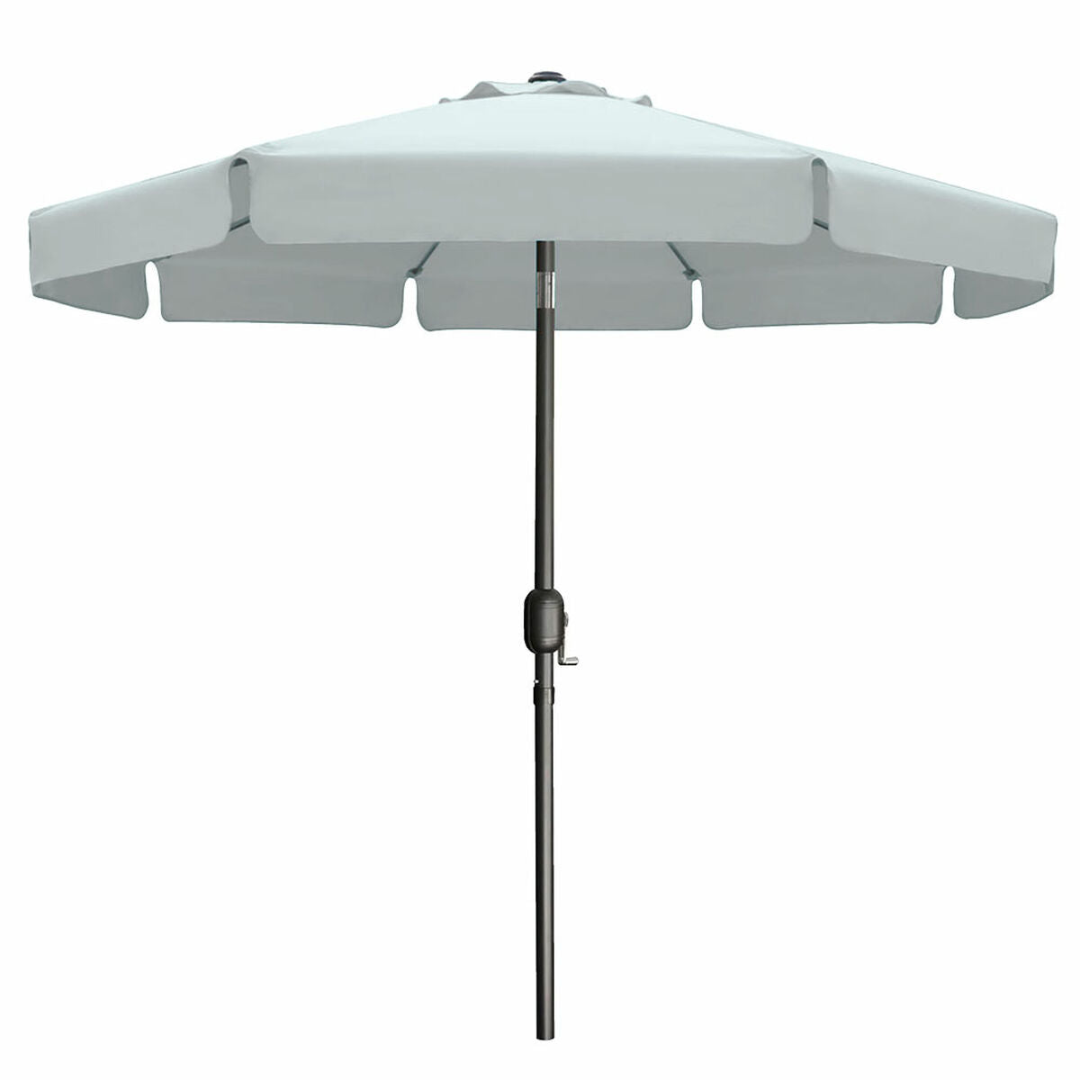 Marbueno Umbrella Steel 8 Ribs D300 Cm Polyester White Garden, Pool, Terrace 10491