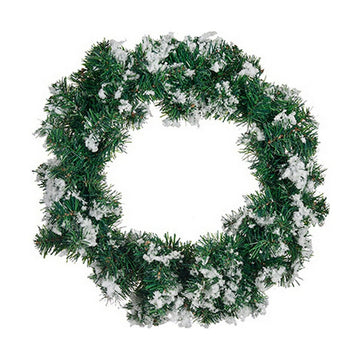 Advent wreathe Krist+ White Green Snowflakes
