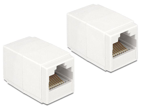 Delock Adapter RJ45 Connector Female RJ45 Connector Female CAT.6 UTP Compacto — image 1