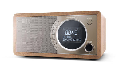 Sharp Radio DR-450(BR) Digital Fm Dab +, Bluetooth 4.2, Alarm Function, Brown — image 1