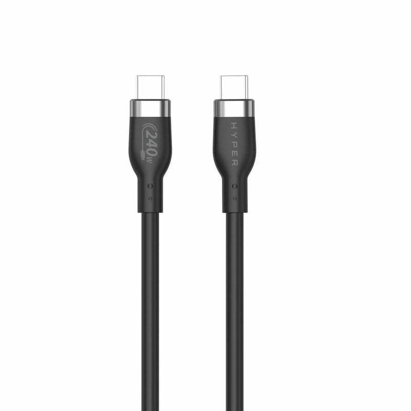 Cable Hyper 2M Silicone 240W USB-C Charging - Black
