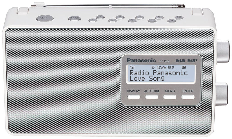 Panasonic Radio RF-D10EG-W, White Dab + RF-D10EG-W