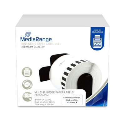 Mediarange Label MRBDK22205 Printer White Label Printer No Adhesiva